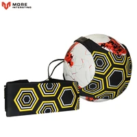 top quality sports assistance adjustable football trainer soccer ball practice belt training equipment kick