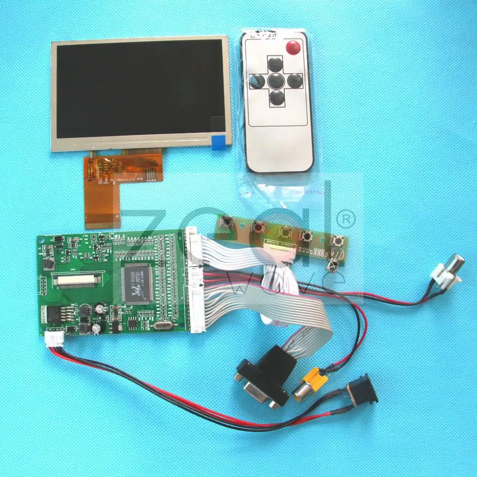 4-дюймовый цветной ЖК-модуль TFT 480*272 дисплей с VGA видеоплатой AV без сенсорного