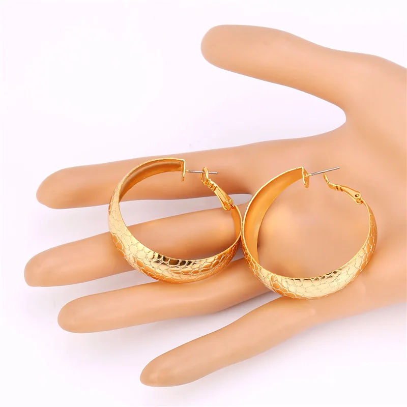 Серьги в виде колец Инновационные товары Лидер продаж змея желтое золото цвет