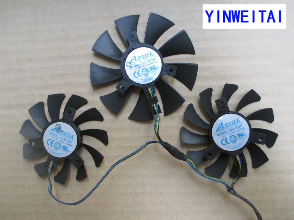 Новый вентилятор для apistek GA81O2U-PFTA GA91O2H-PFTA 4-контактный разъем Трехконтактный