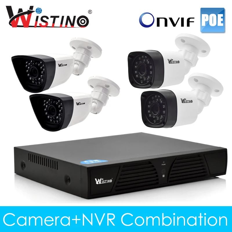 Wistino POE IP CCTV Камера xmeye 8ch NVR Наборы 720 P 960 1080 наружного наблюдения видео