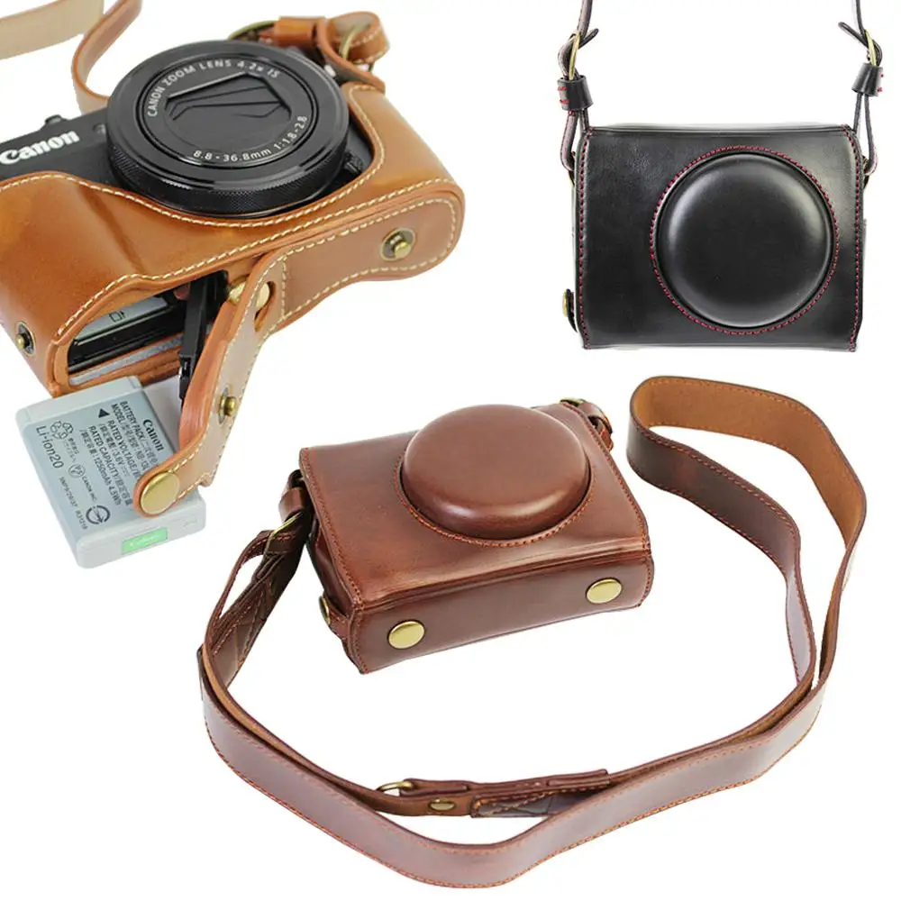 Точный полный корпус Fit pu кожаный чехол для цифровой камеры сумка крышка Canon Powershot