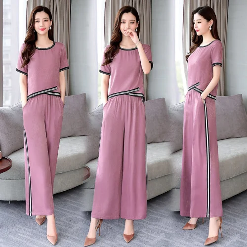 Модный женский летний костюм большого размера Женский для Года Conjunto Feminino Ol