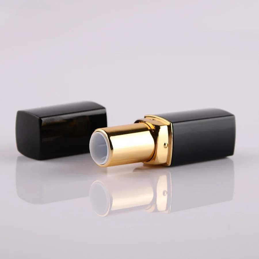 5/50PCS 12.1MM Black Aluminum Llipstick Tube Empty Square Lip Balm Case DIY Bottle Cosmetic Container Make Up Tool | Красота и