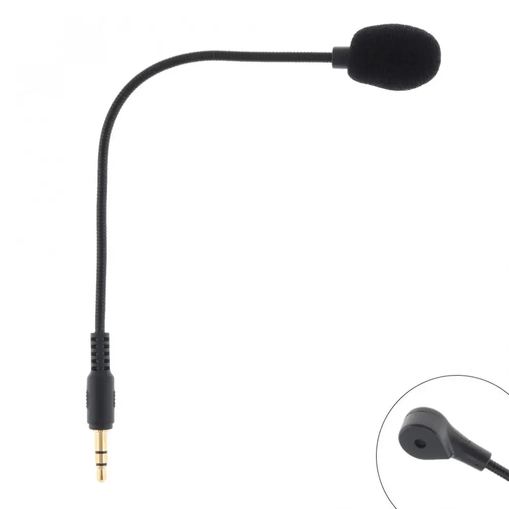 Microphone Portable Mini Jack Flexible 3.5mm  190MM  pour téléphone Portable/PC/ordinateur