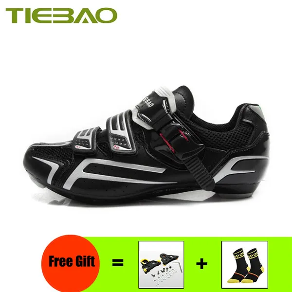 Cleats for 1268 B Tiebao/Обувь для велоспорта; sapatilha ciclismo; самозакрывающиеся дышащие дорожные кроссовки для мужчин и женщин; zapatillas ciclismo carretera - Цвет: Cleats for 1268 B