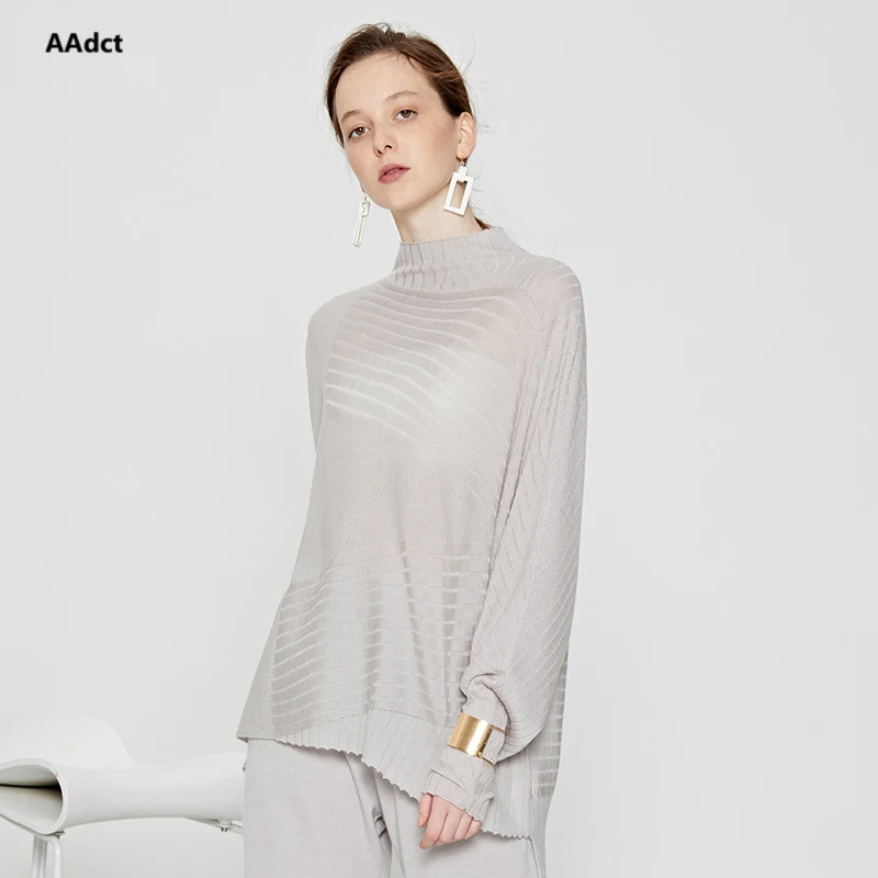AAdct 2018 Autumn Long-sleeved loose-fitting sweater women pullover female Women jumper Sweater | Женская одежда