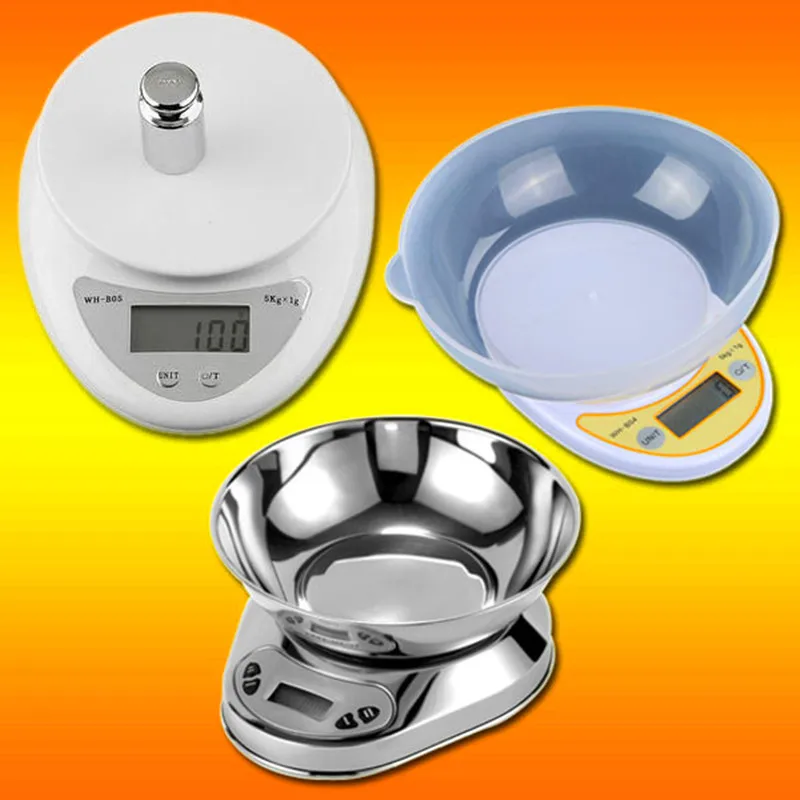 Кг цифровые весы г/1 г 5 кг еда диета Почтовый Кухня 5000 детские Баланс Вес ing
