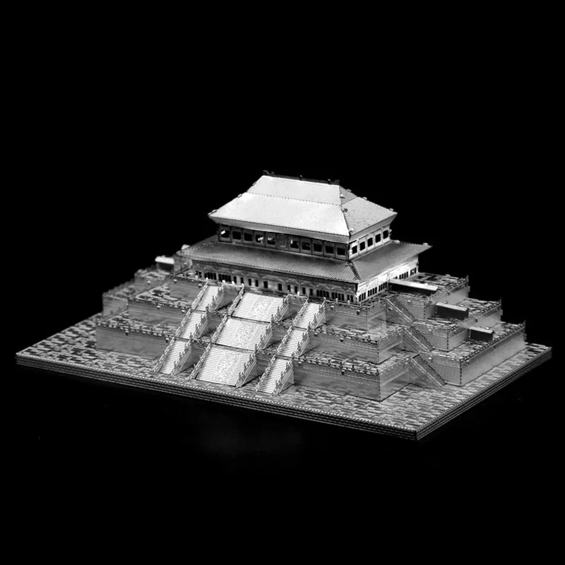 

Microworld 3D Metal Puzzle China Hall of Supreme Harmony Building Model J004B DIY 3D Laser Cut Assemble Toys For Audit