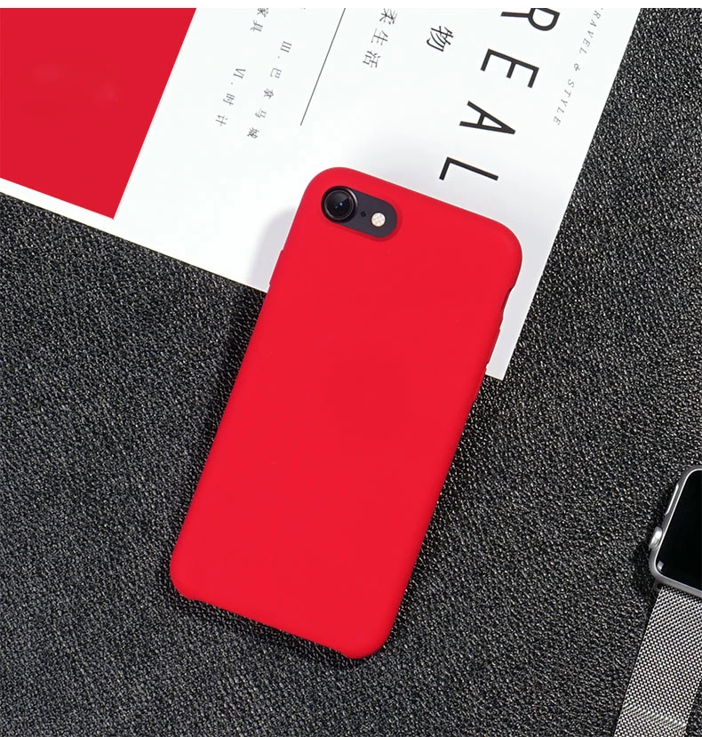 Силиконовый чехол для Apple iPhone X, XR, XS, Max, 6, 6s, 7, 8 Plus, чехол для мобильного телефона из натурального мягкого термополиуретана, противоударный простой чехол на заднюю панель