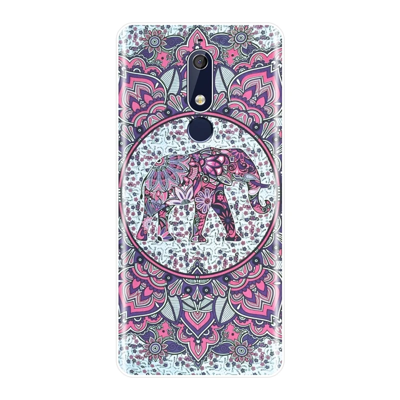 Back Cover For Nokia 7.1 6.1 5.1 3.1 2.1 Animal Elephant Flower Silicone Soft Phone Case Plus | Мобильные телефоны и
