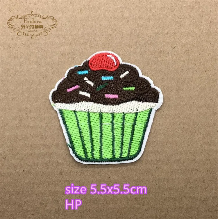 Новое поступление 10 шт. кексы фрукты конфет вышитые патчи железные на с мотивами