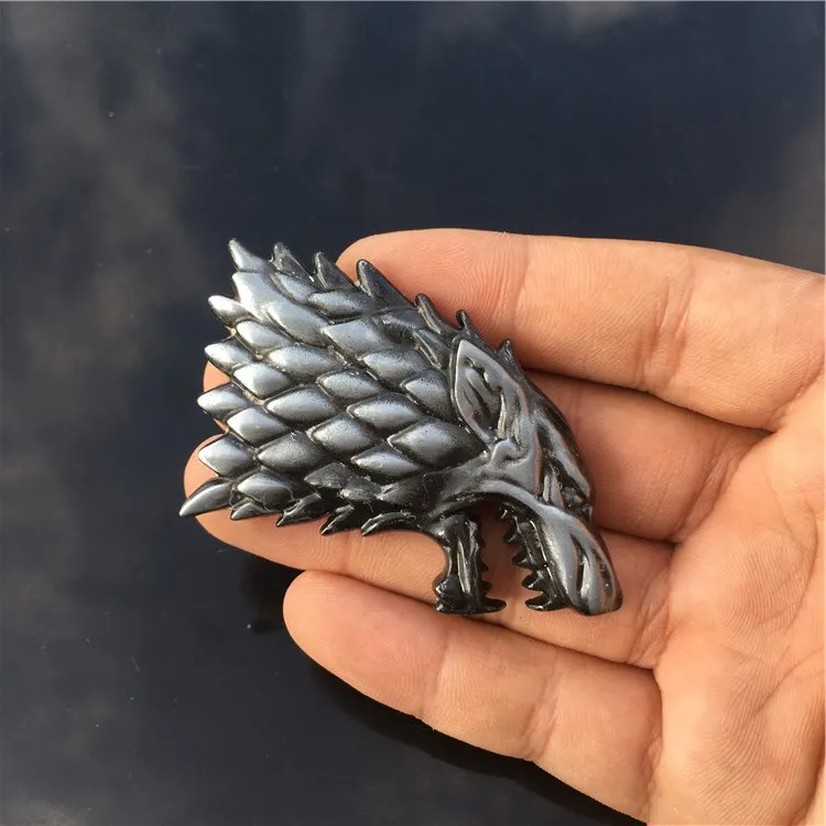 Носорог настройки Игра престолов House STARK Direwolf Семья Тотем металлические эмблемигровые наклейки автоы автомобиля Стикеры Fit Silverado серии F побег 459