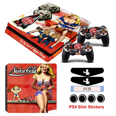 YSP4S-0755 Игровой стиль наклейки для кожи PS4 Slim sticker s Skins для Playstation 4 Slim консоль и контроллер геймпад виниловая Защитная Наклейка - Цвет: YSP4S-0755