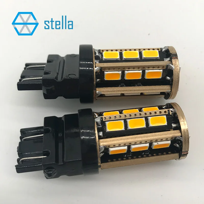 2шт T25/3157 P27/7W светодиодный авто лампа Янтарный/красный/белый стоп светильник
