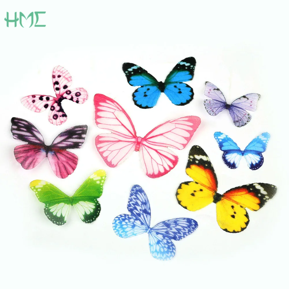 Подвески бабочки для сережек сделай сам 10 шт./пакет разные цвета ручная работа