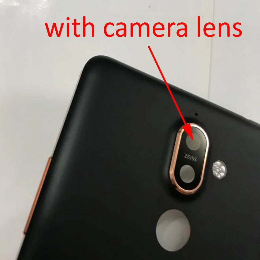 Оригинальная лучшая задняя крышка батарейного отсека для Nokia 7 Plus + кнопка