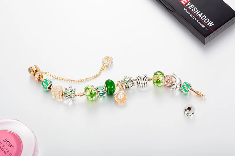 Viovia оригинальный Дизайн животного черепаха дельфин браслет и Зеленый Муранского