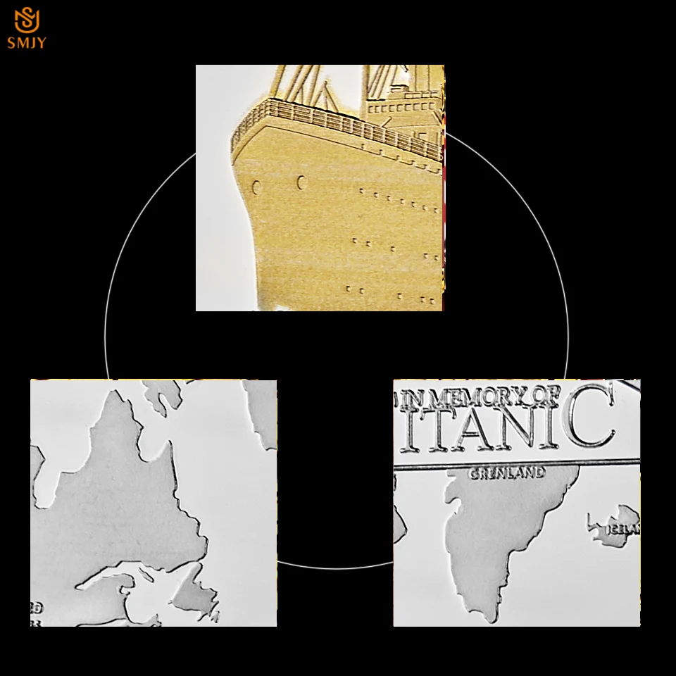 1912 Titanic RMS юбилей евро золото Олимпийский круиз Посеребренная памятная монета