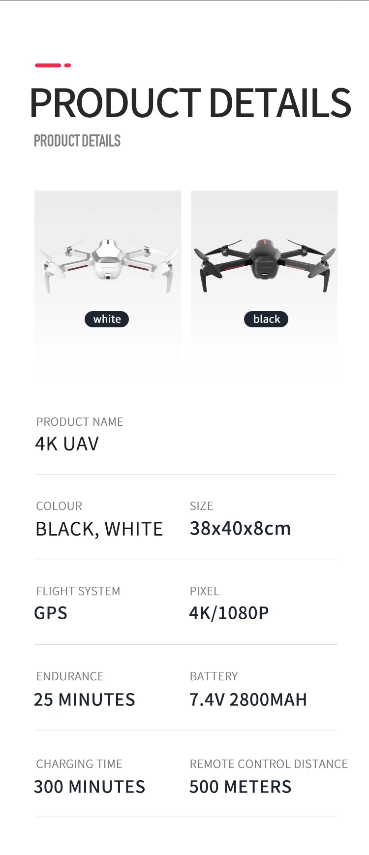 Otpro CX7 Квадрокоптер WiFi fpv с 4 K 30fps 1080 P Камера 3-осевому гидростабилизатору gps RTF Радиоуправляемый гоночный Дрон Квадрокоптер с очками определяющими положение передатчик Youpin