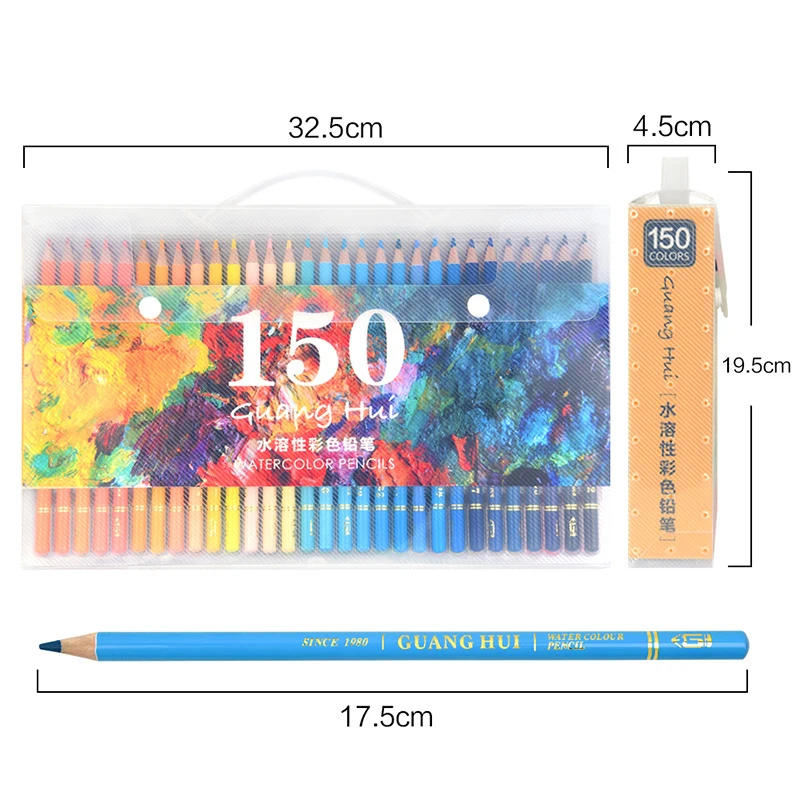 

150Colors Drawing Color Pencil Set Watercolor Pencils Sketch Crayons Rainbow Pencil Colored Lapis De Cor Artist School Supplies