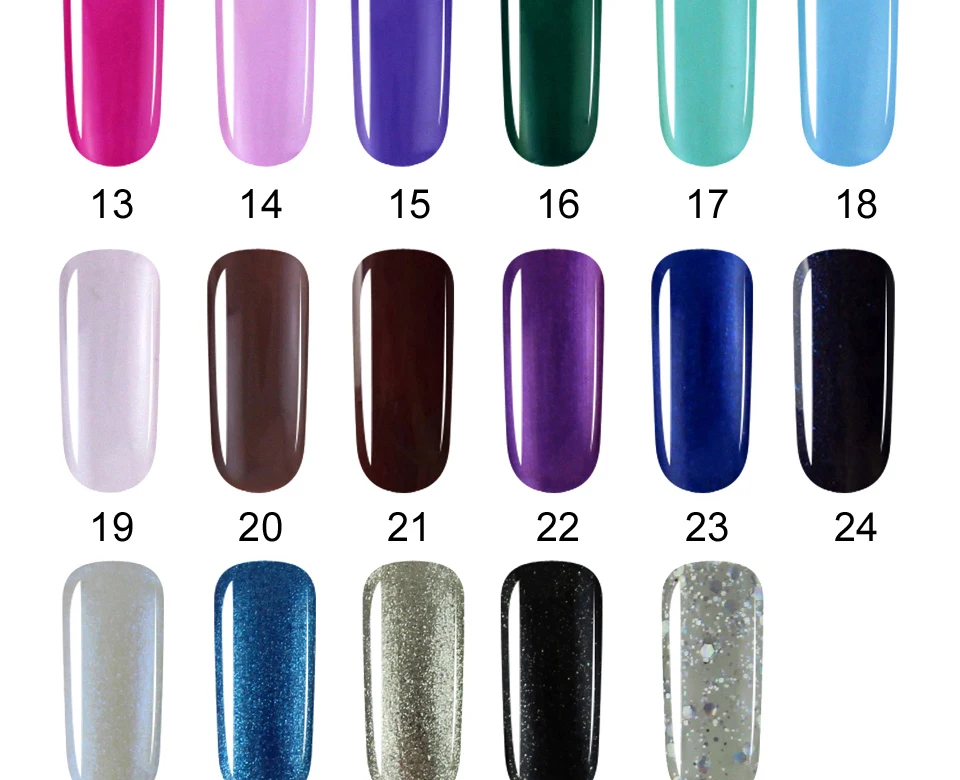 Huration UV Nail Gel Polish Glitter 29 Color Gellak for Manicure Top Base Polish Semi-permanent Gel Varnish Off White Nail Art