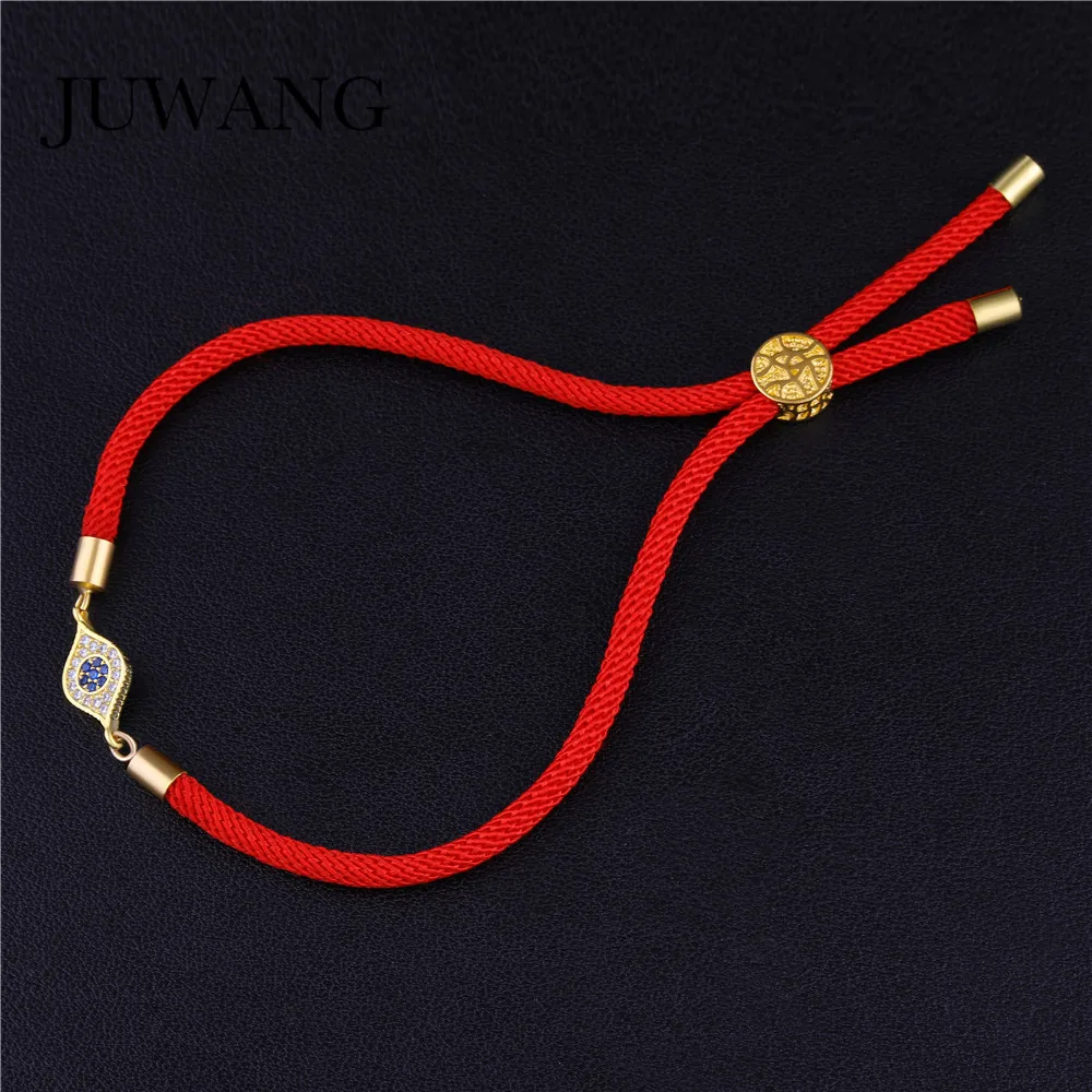 Синий кубический цирконий браслет сглаза для женщин мужчин девочек счастливая