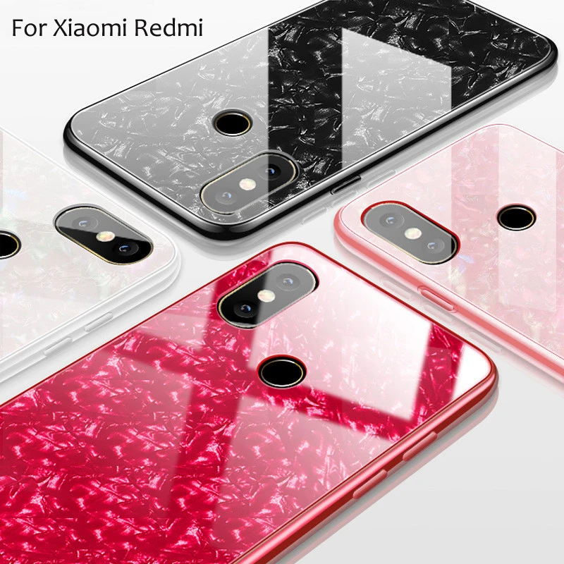Чехол для Xiaomi Mi 8 6X A2 Xiomi Redmi 5 Plus Note Pro задняя крышка из закаленного стекла
