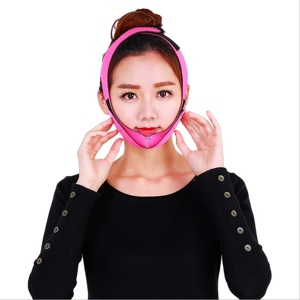 Женская маска для похудения подбородка щек лифтинг V линия лица Пояс против