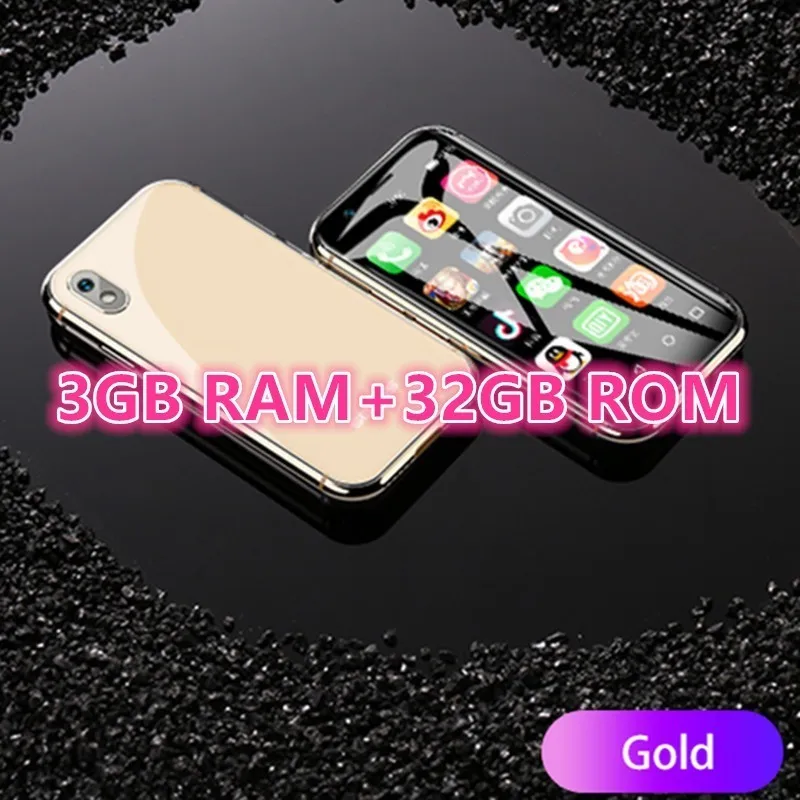 3GB RAM Gold Новое поступление SOYES XS смартфон 2GB+ 16GB Android 4G Wifi gps Google Play Супер Мини карманный мобильный телефон подарок PK 7S 6S - Цвет: 3GB RAM Gold