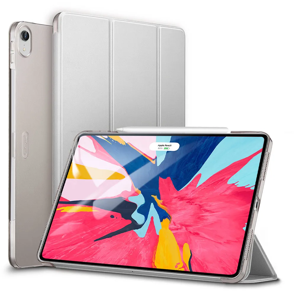 ESR Чехол для iPad Pro 11 чехол из искусственной кожи прозрачный PC задняя ультра тонкий легкий вес Trifold Smart Cover для iPad Pro 11