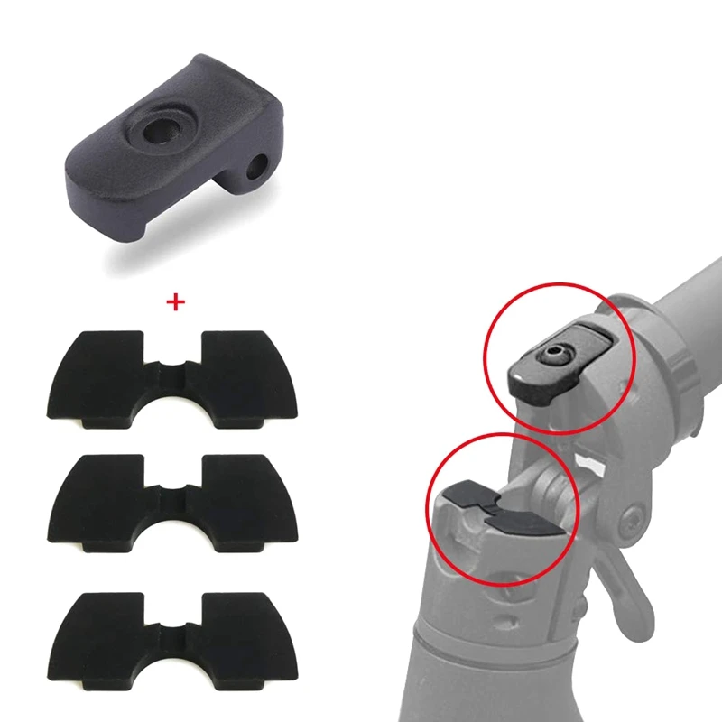 Folding Buckle And Rubber Vibration Dampers Set For Xiaomi Mijia M365 / Pro Electric Scooter Accessories Replacement Part | Спорт и