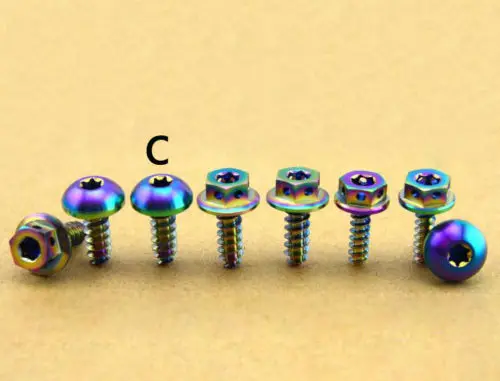 2 шт. титановые винты B 4 х15 мм|self-tapping screws|screw bluebolt screw |