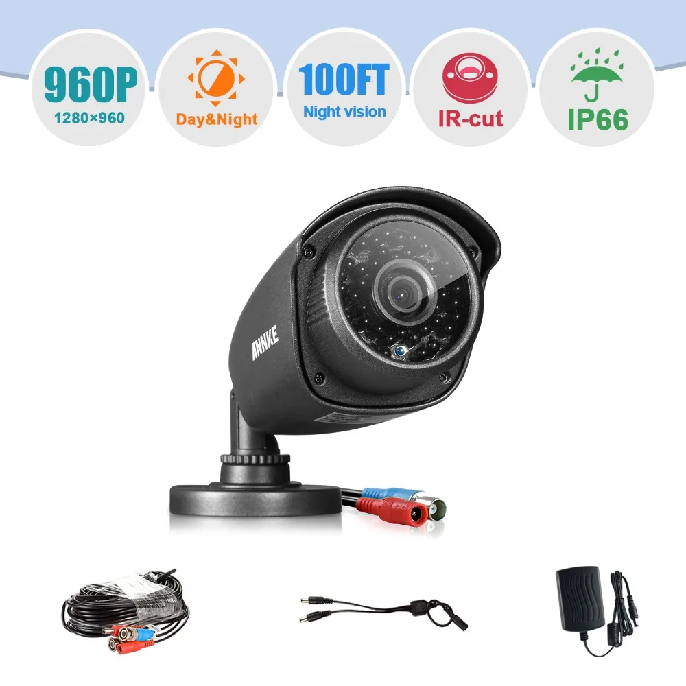 ANNKE 4CH 1080N 720 P CCTV Системы 1MP 3IN1 DVR 2 шт 960 Smart ИК защита от атмосферных воздействий P2P