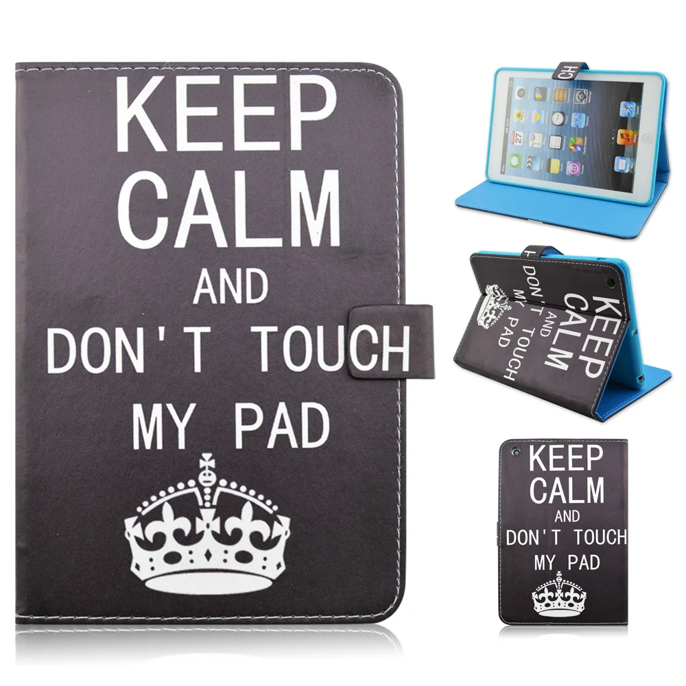 Shell протектор для ipad 2 3 4 cover case мультфильм стиль плохо улыбка шаблон дизайна folio