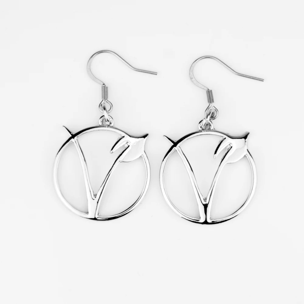 1 пара веганских сережек геометрические серьги в форме вегетарианства простые