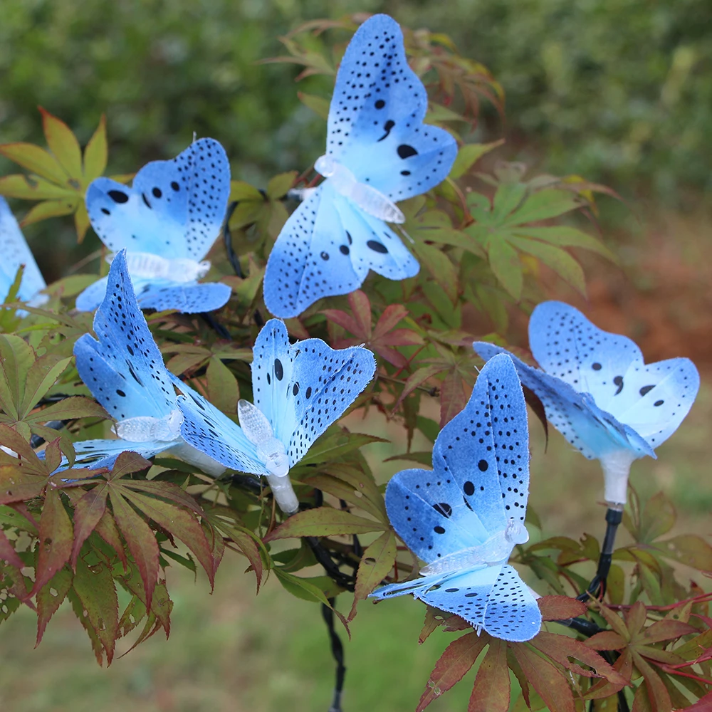 Оптоволоконный светодиодный светильник бабочка на солнечной энергии 6 м 20