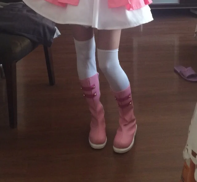 Аниме LoveLive! Запуск приборной панели! Женские ботинки для косплея Kousaka Honoka розовые