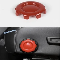 lapetus car styling colorful seat adjustment memory knob switch frame cover trim 1 pcs abs fit for jeep wrangler jl 2018 2022