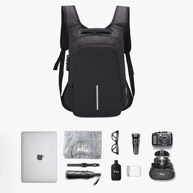 Рюкзак для ноутбука с защитой от кражи легкая дорожная сумка компьютера женщин и