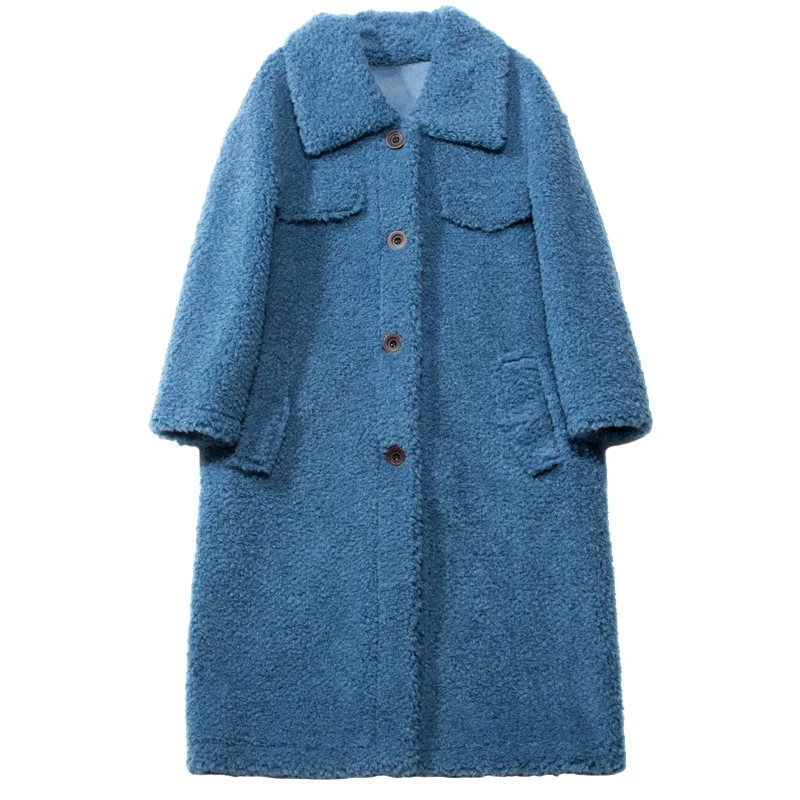 Новое пальто из овечьей шерсти шерстяное с мехом мериносовая шерсть | Женская