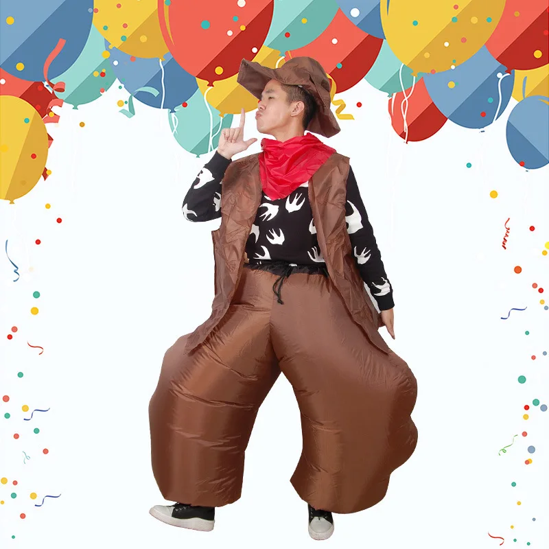 Западная ковбойская одежда Надувной телефон Хэллоуин Рождественская вечеринка