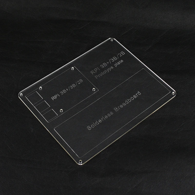 DIY Raspberry Pi акриловая пластина для эксперимента + MB-102 макетная плата 830 точек