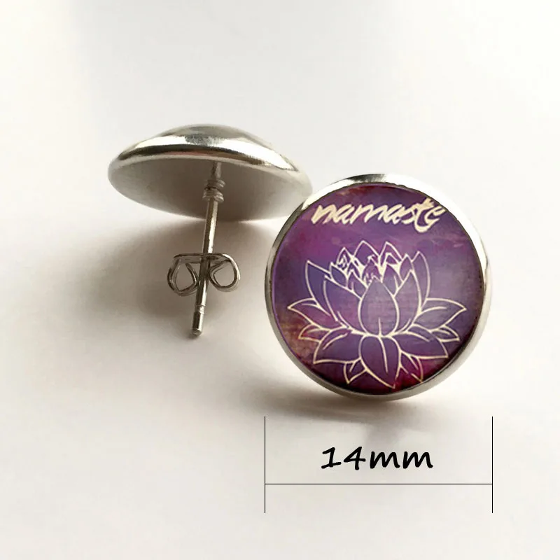 Индийские ювелирные изделия серьги с рисунком Мандала lotus Ювелирные OM для женщин