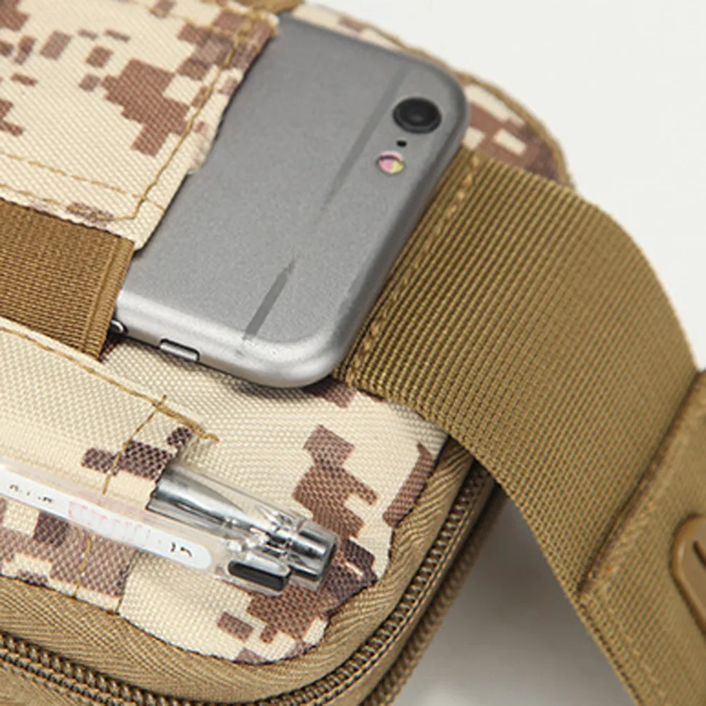 Molle поясные сумки водонепроницаемые мужские повседневные поясные холщовые рабочие поясные сумки армейские военные маленькие сумки с камуфляжным принтом на молнии