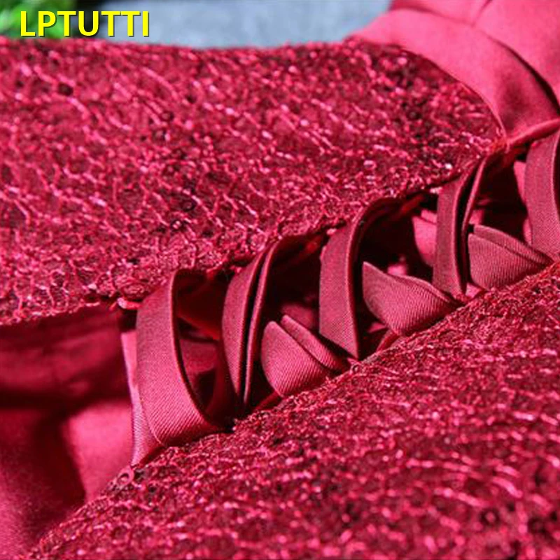 LPTUTTI Аппликации Новые сексуальные женские размера плюс праздничные элегантные вечерние платья вечерние короткие Роскошные вечерние платья
