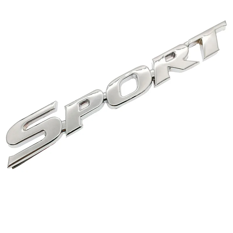 3D металлический хромированный логотип Автомобильная наклейка Спортивная