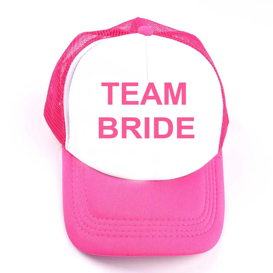 TEAM BRIDE 3 Свадебные Бейсбол Кепки с золотым принтом сетчатая шляпа Для женщин вечерние бренд бакалавра клубной команды надпись «BRIDE Tribe» Snapback Кепки s пляжная Casquette - Цвет: TEAM BRIDE 3