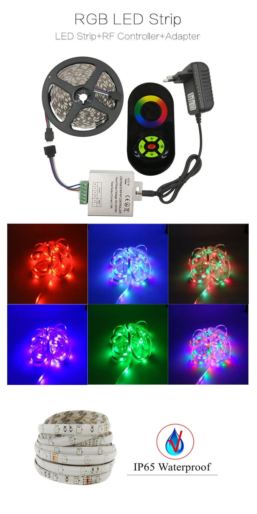 Светодиодный светильник Goolook SMD 2835 3528 RGB светодиодный водонепроницаемый диодный светодиодный светильник RGB гибкая лента для украшения дома полный комплект