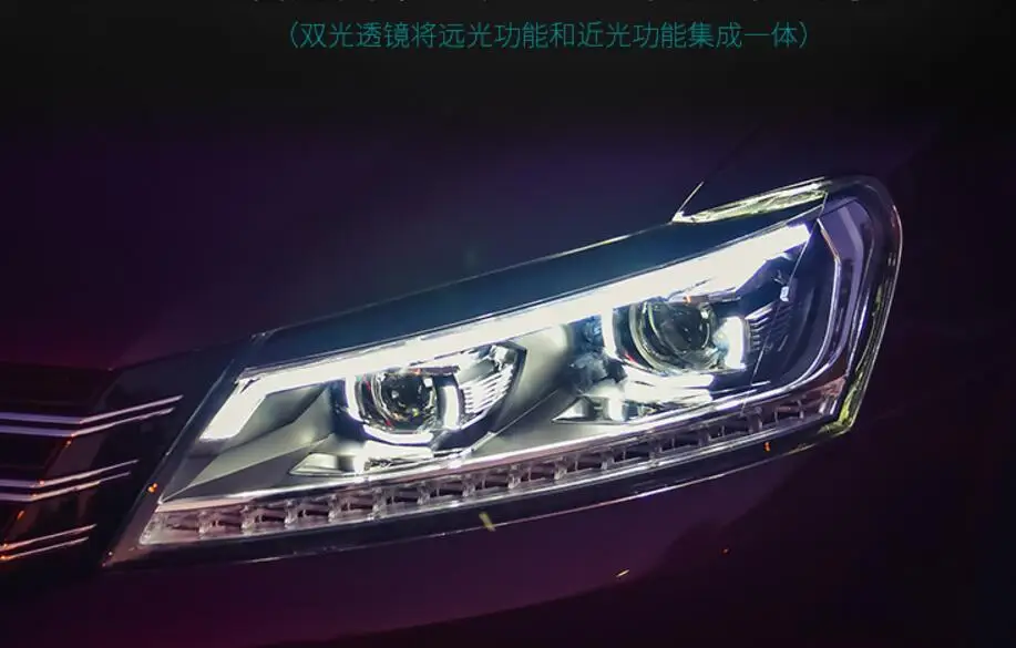Автомобильный бампер фара для Volkswagen passat головного света 2016 ~ 2018y светодиодный